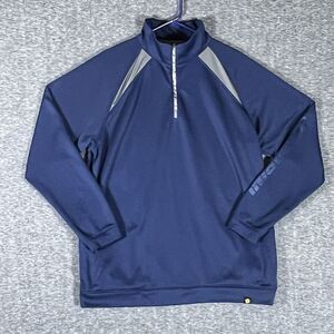 Demarini Mens Long Sleeve 1/4 Zip Pullover Mens Size XL Navy Baseball‎ Warm Up